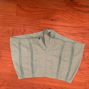 Lace teal shorts